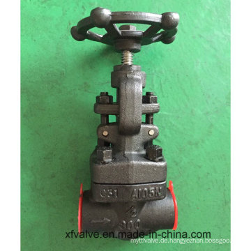 API602 geschmiedetem Kohlenstoffstahl A105 Gewinde Ende NPT Globe Valve